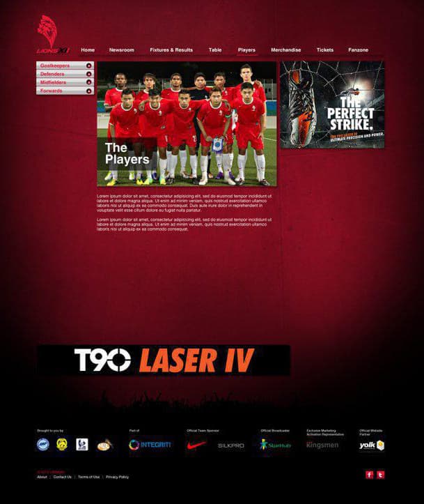 A LionsXII interior page panel showing fixtures and results.